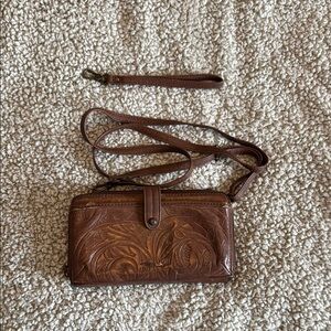 The Sak Brown Leather Crossbody Bag